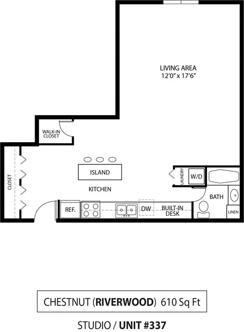 Chestnut floor plan at The Riverwood, Lilydale, MN